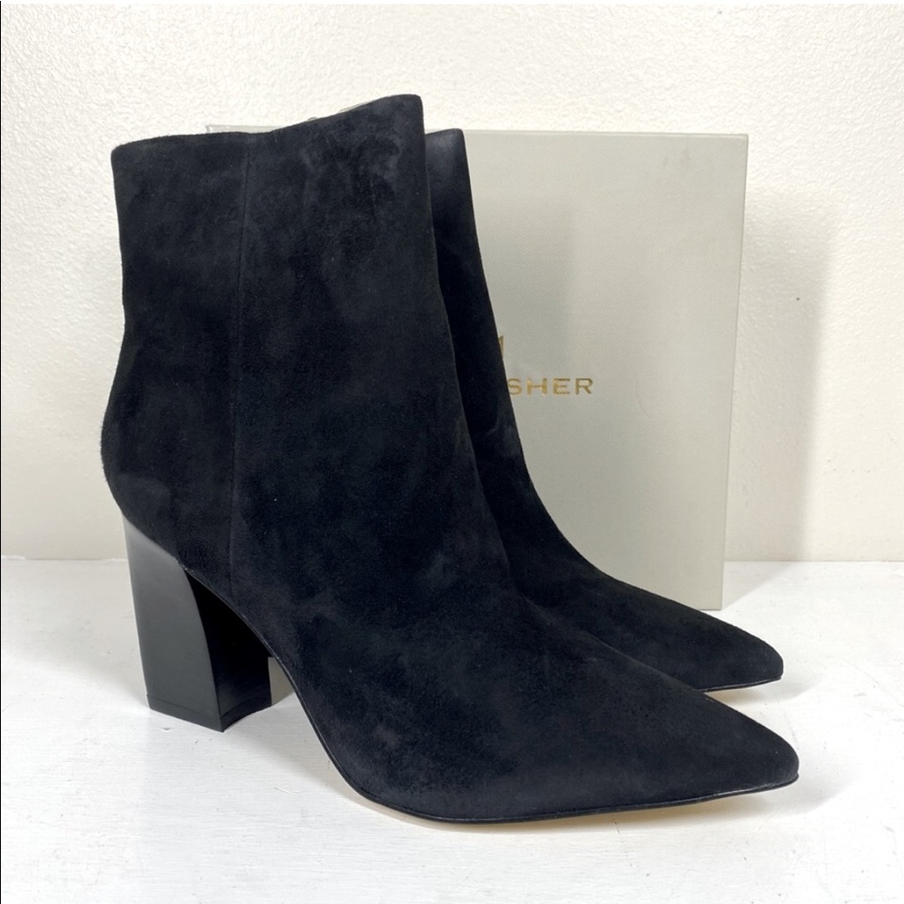 MARC FISHER, Umika, Black Suede BOOTIES